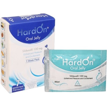 HardOn Oral Jelly Flavoured 100mg Aurochem Pharmaceuticals